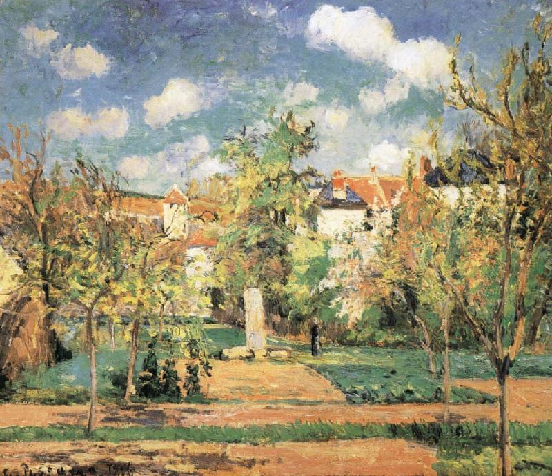 Camille Pissarro Pang plans under the sun Schwarz oil painting picture